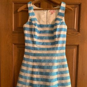 Lilly Pulitzer Blue and White stripped dress